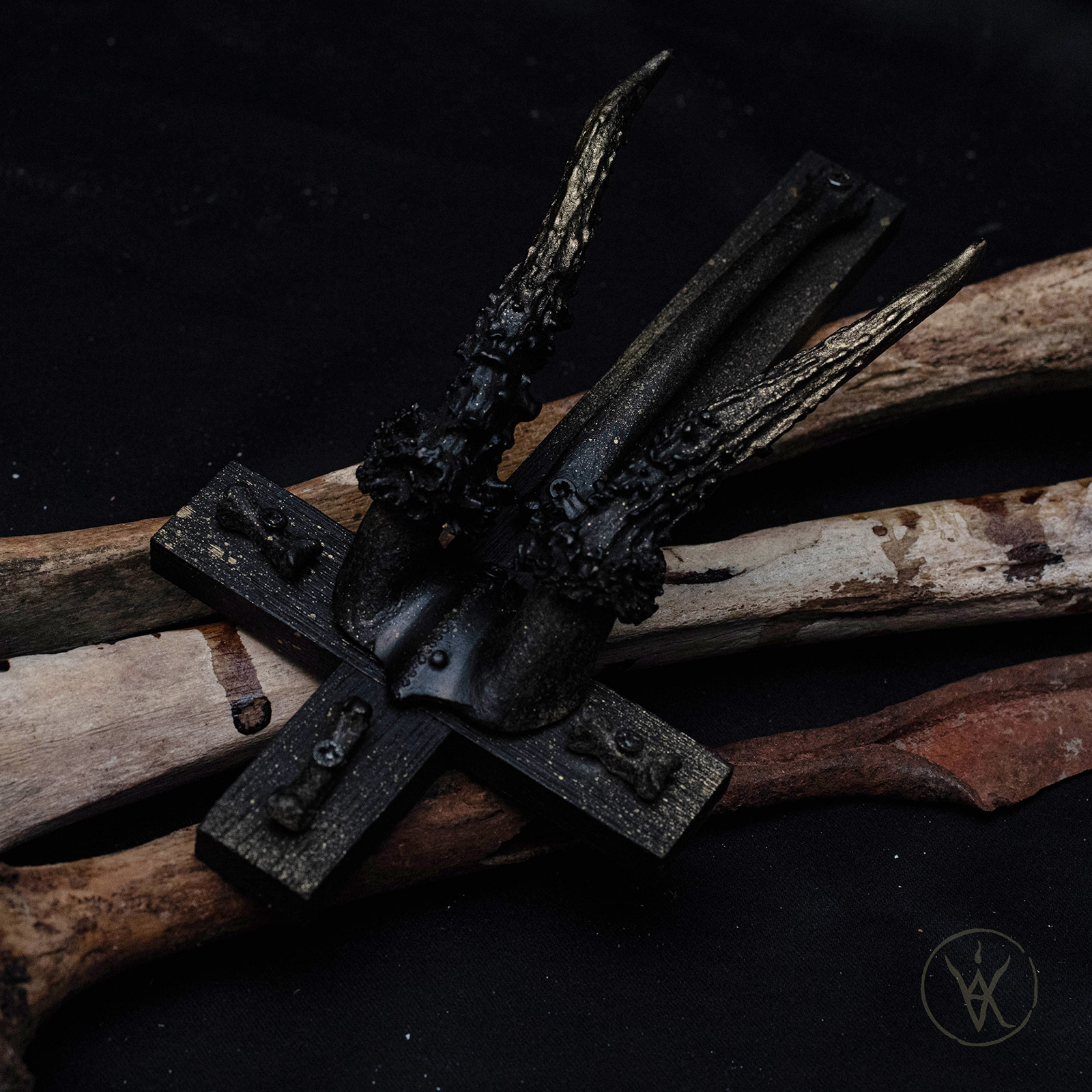 ⋮ Black Magic Horns ⋮ Wall piece